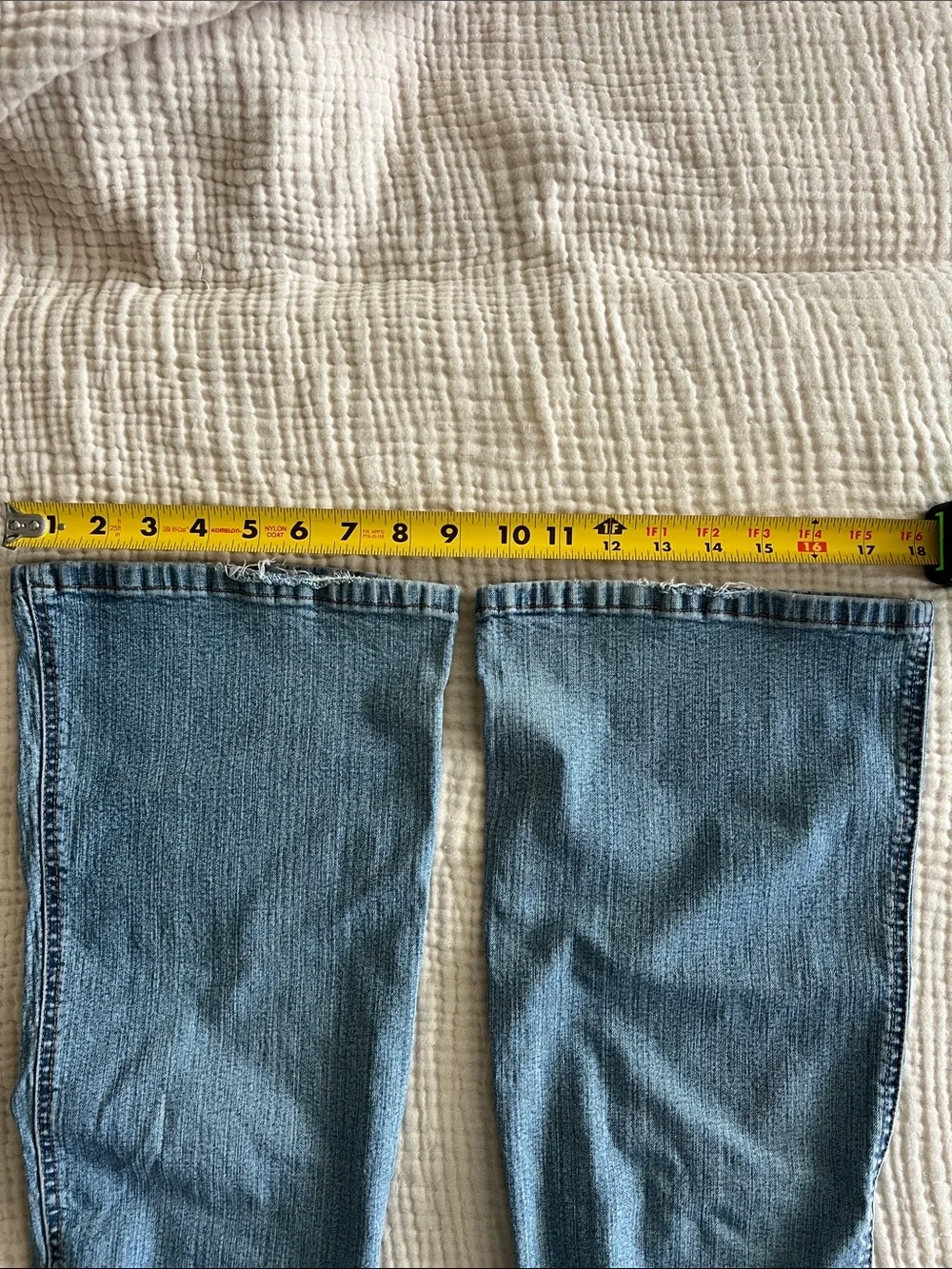 Y2K Light Blue Button-Fly low rise Tilt Jeans - Picture 9 of 12